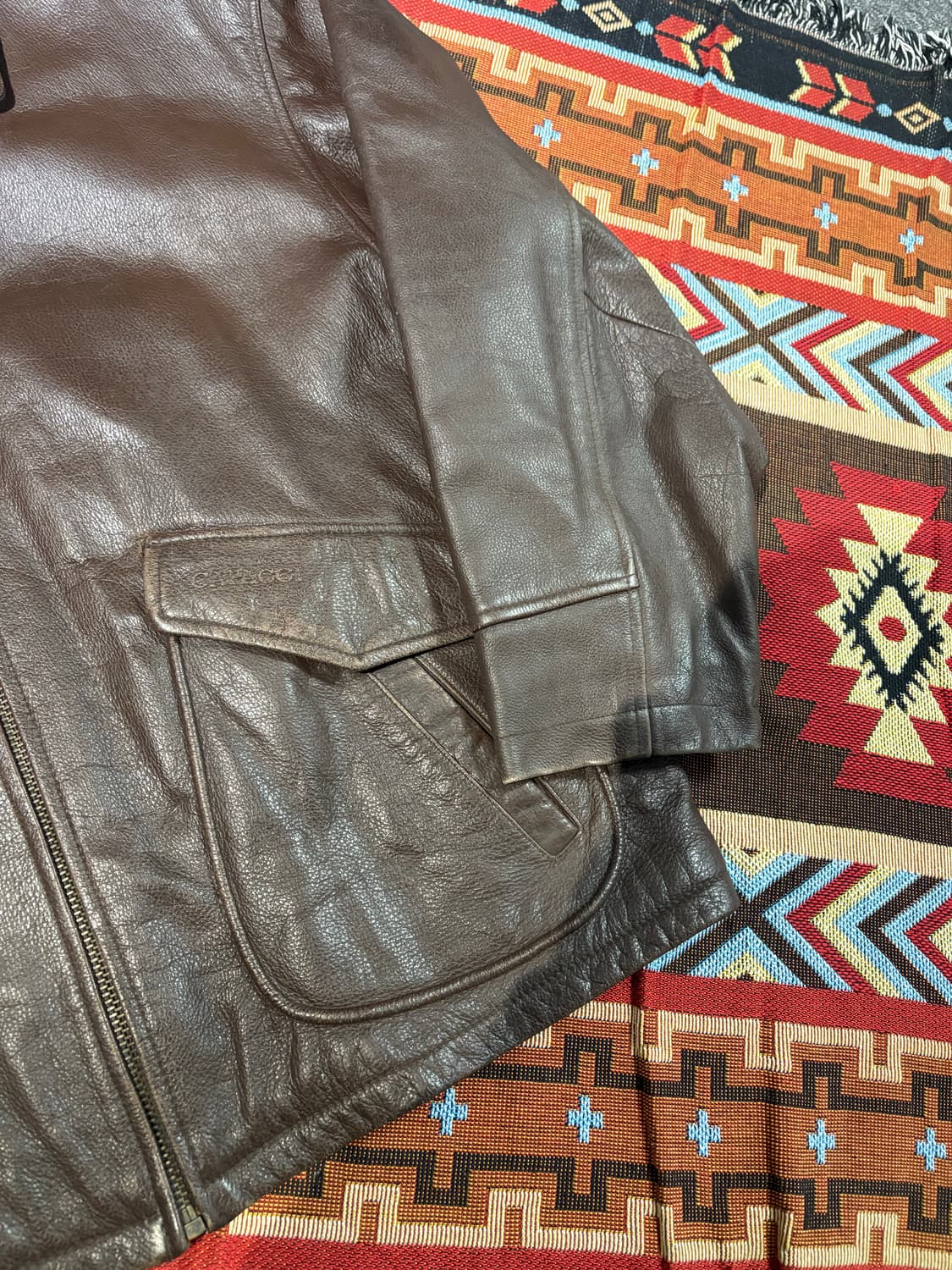 CAPACCI 빈티지 소가죽 레더자켓 상품이미지4