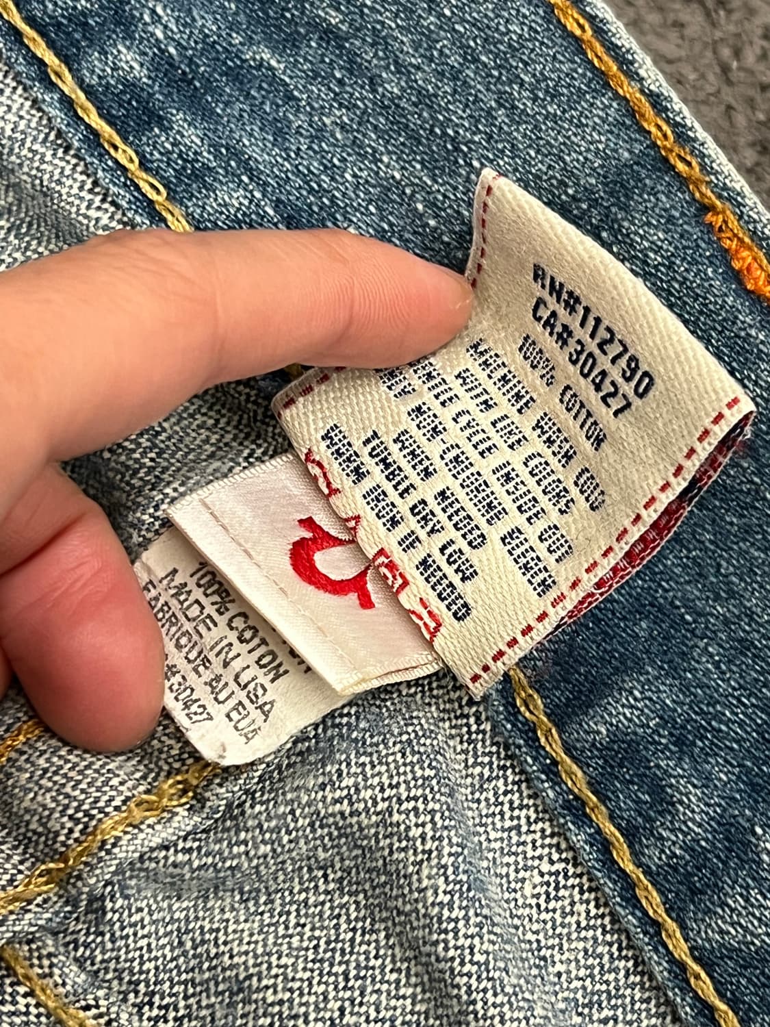 트루릴리전 부츠컷 데님 처분  상품이미지5