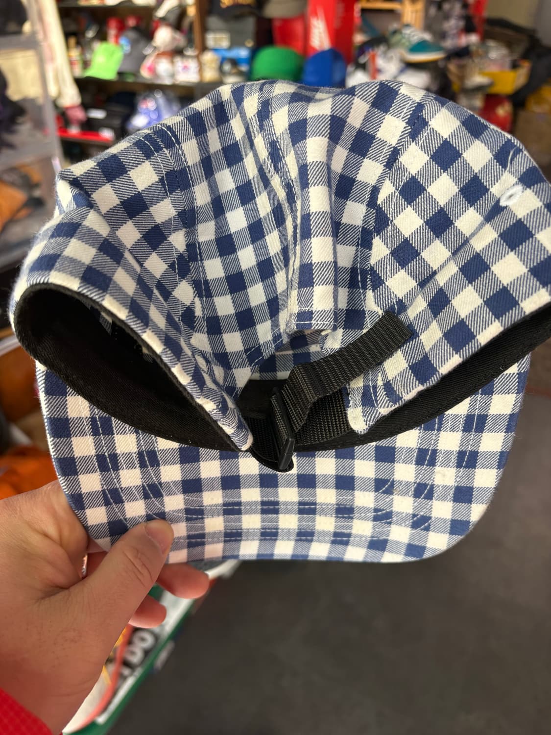 슈프림 깅엉 체크 캠프캡 상품이미지3