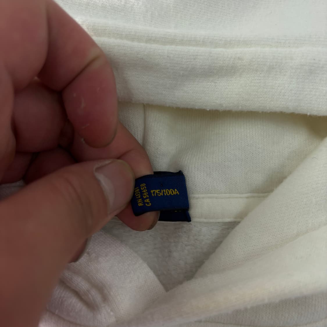 95 폴로랄프로렌 화이트 더블포니 후드티 상품이미지3