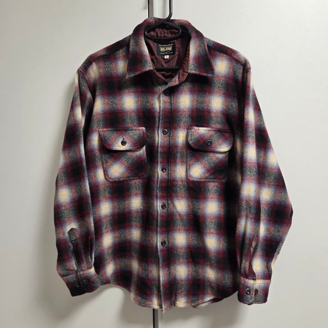 Big John 빅존 재팬 울 플란넬 체크 셔츠 L(100) 상품이미지1