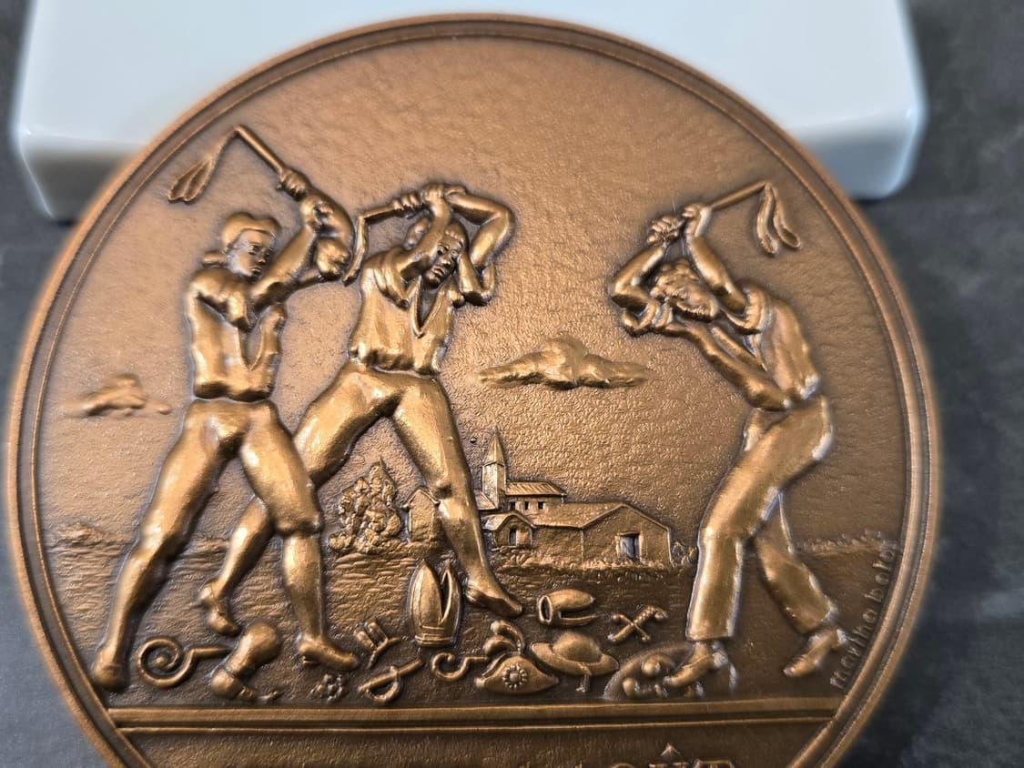 FRANCE, "NUIT DU 4 AOUT 1978" Bronze 상품이미지2