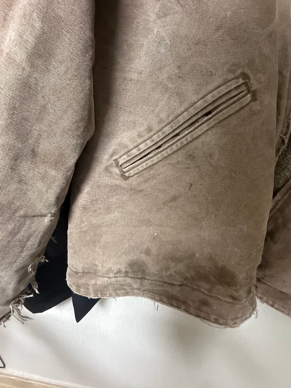 칼하트 모카색 해비아우터 데님후드집업 판매  상품이미지9