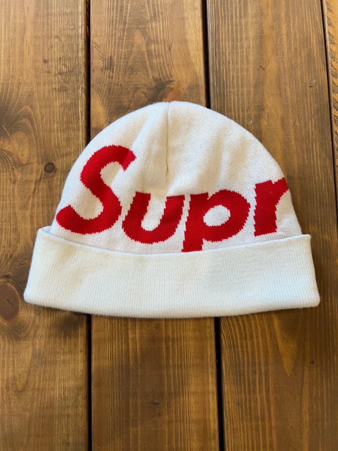 슈프림 화이트 비니 상품이미지4