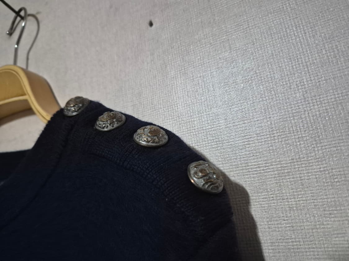 발망 스트라이프 견장니트  상품이미지6