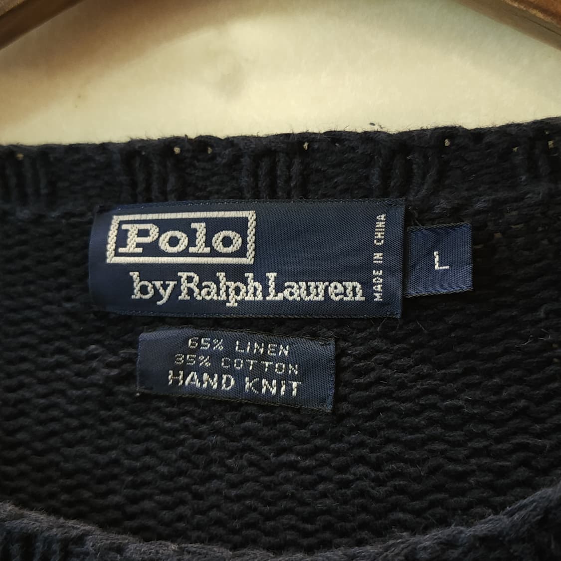 90s 폴로 랄프로렌 베어 핸드니트 L 상품이미지5