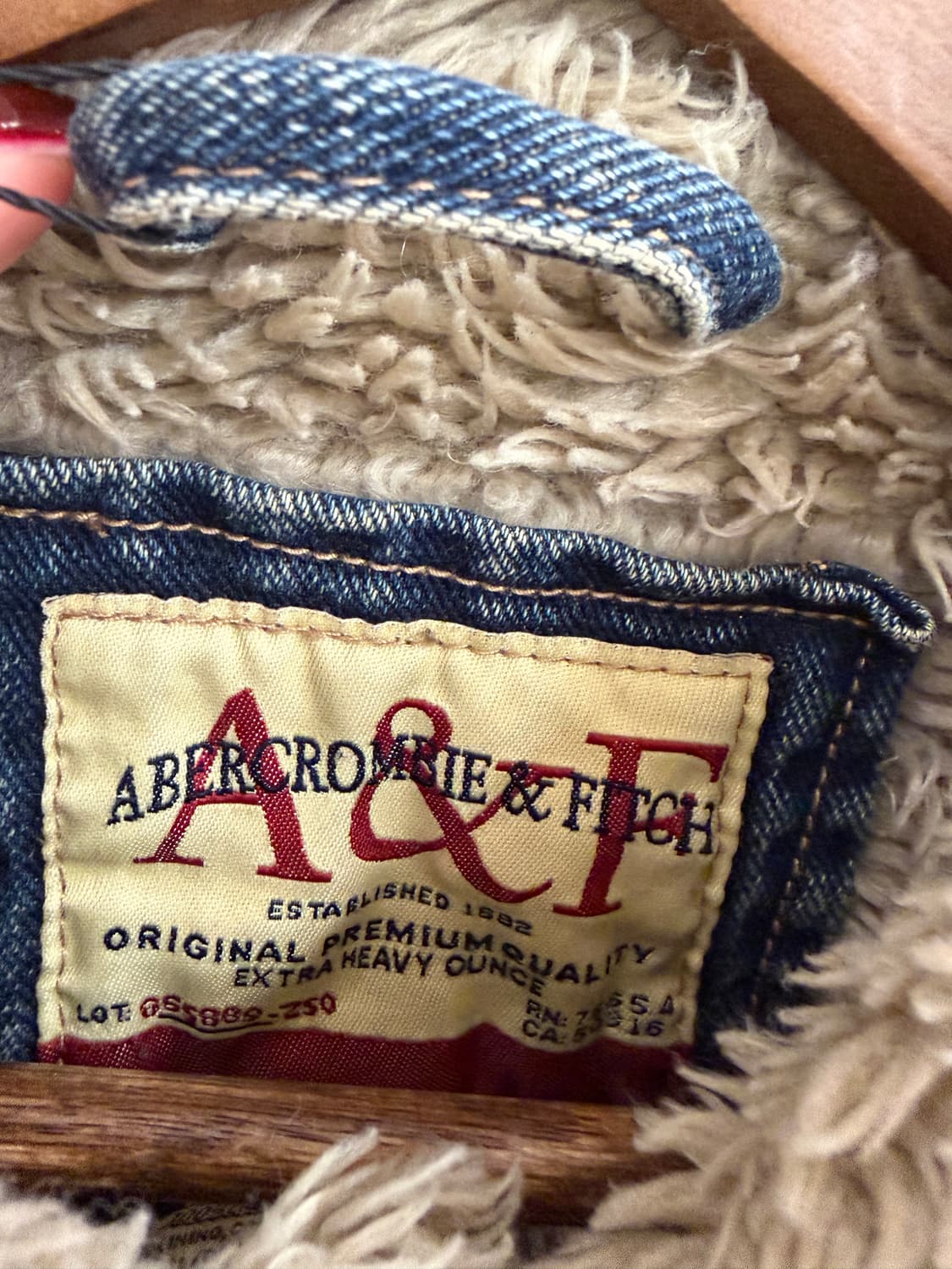 N71. 아베크롬비 울프죠 청자켓 상품이미지2