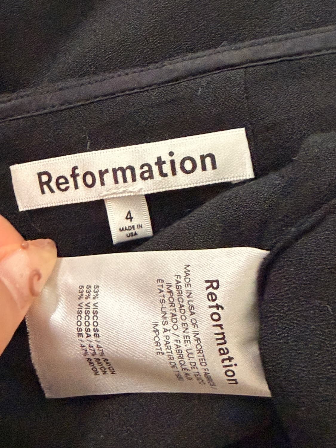 리포메이션 vida 블랙 플리츠 미디 스커트 비스코스플레어스커트 상품이미지9