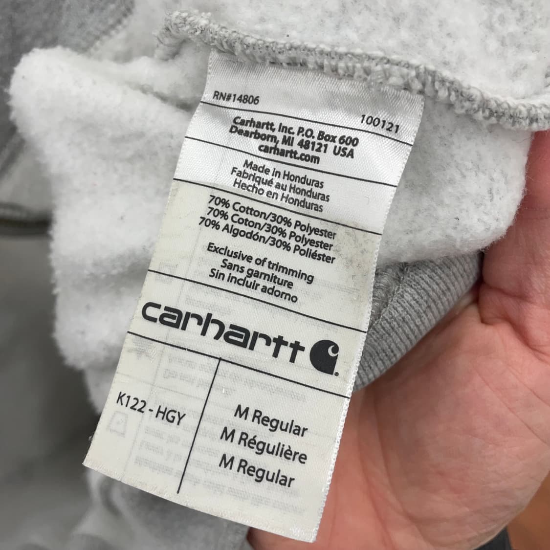 칼하트 기모 후드집업 상품이미지3
