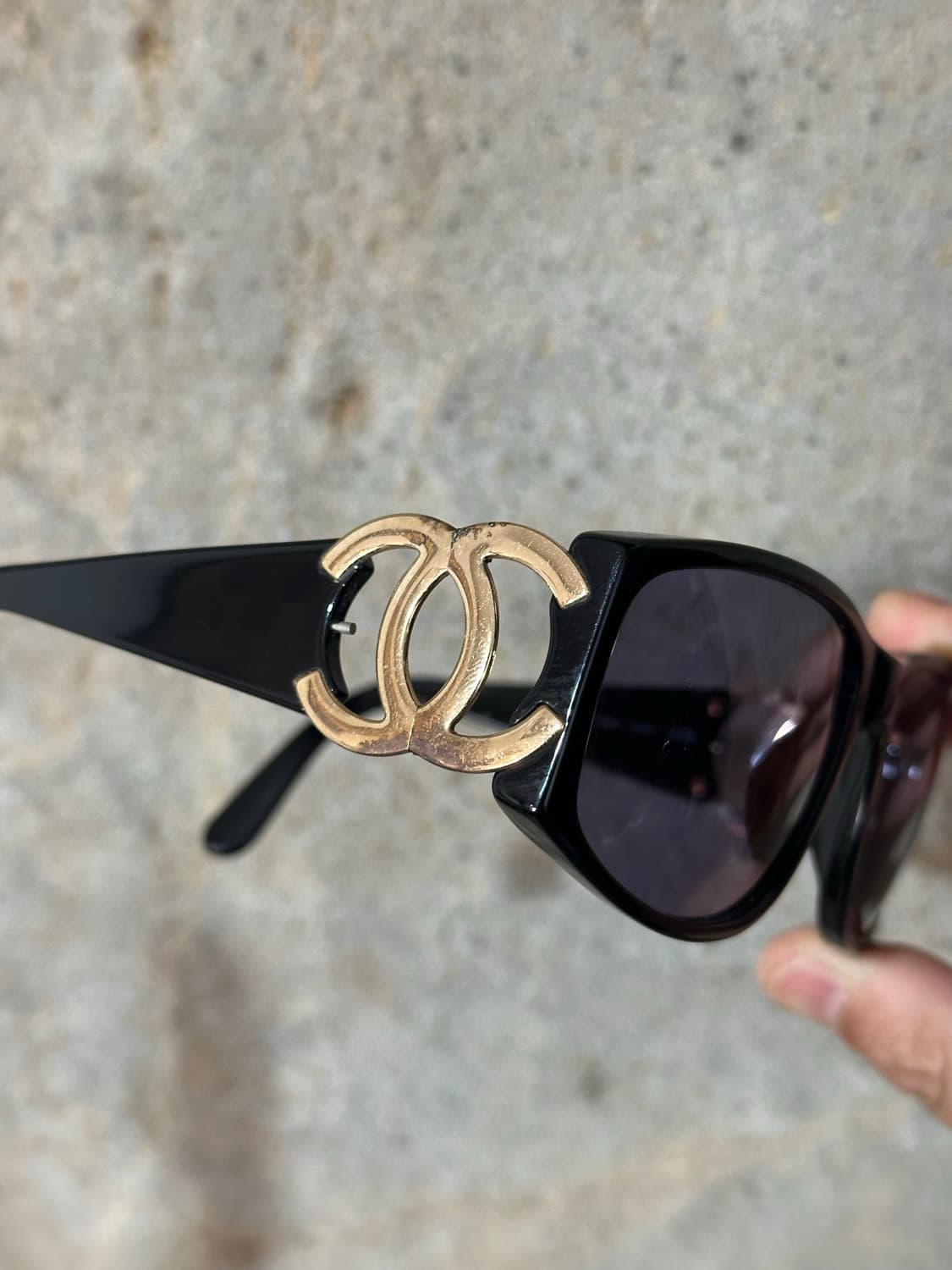정품 샤넬 코코로고 90s 빈티지 선글라스 상품이미지5