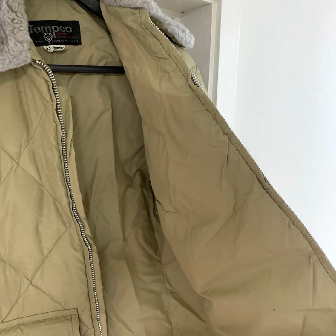 Tempco 템포 빈티지 퍼 패딩 구스다운 자켓 미국제 usa 콜림보 상품이미지3