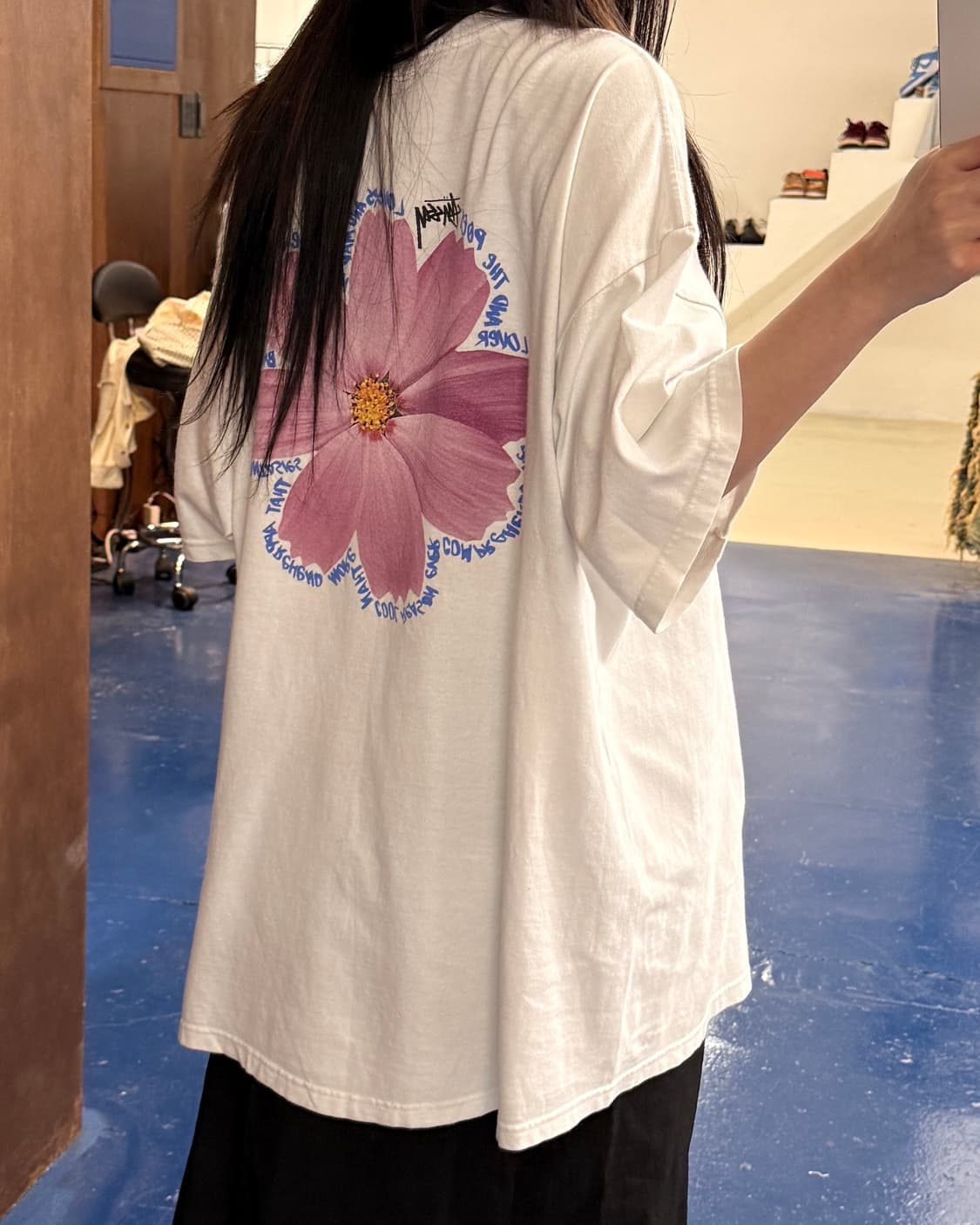 Stussy 스투시 플라워 반팔티 상품이미지2