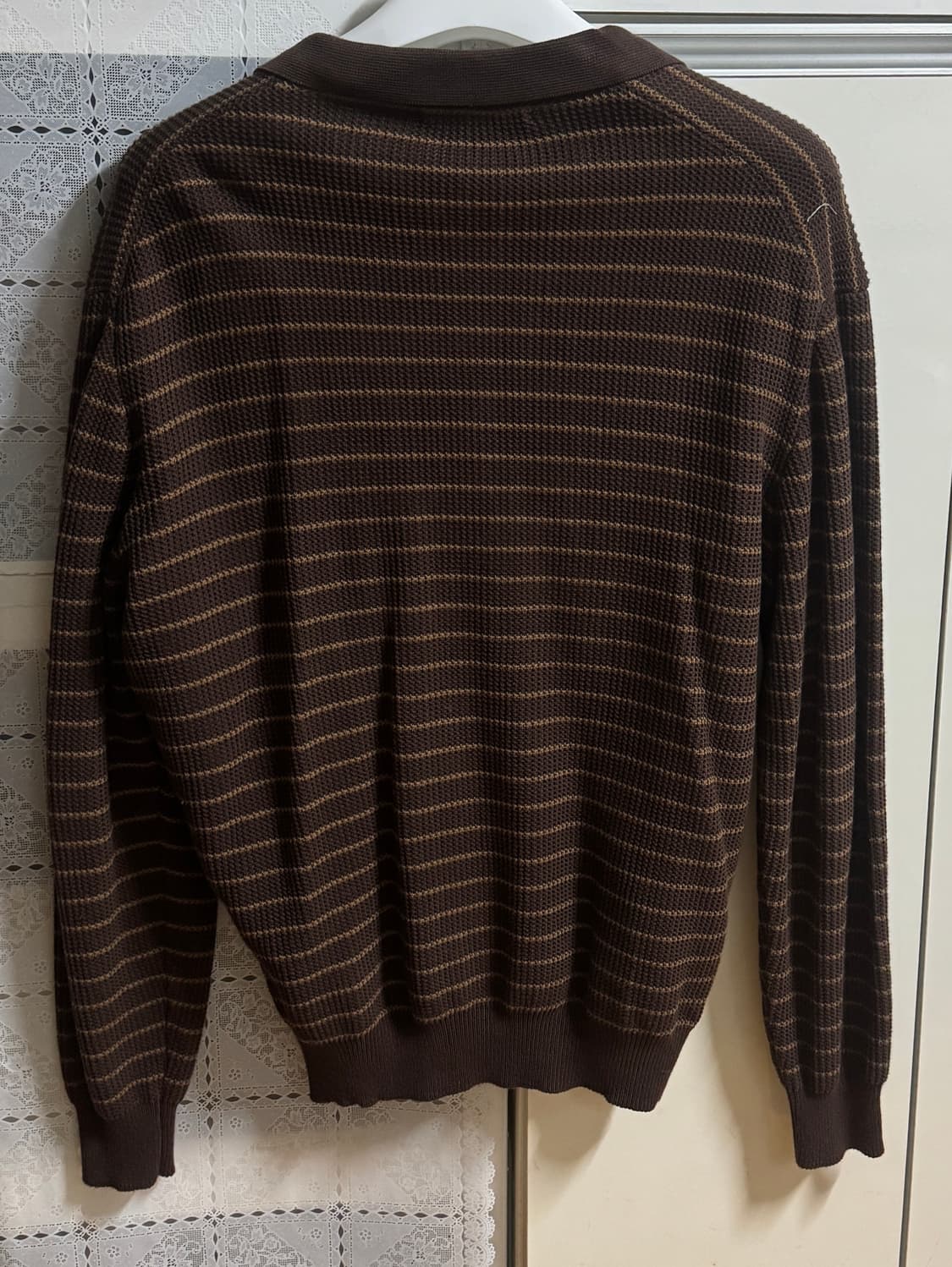 브랜디드 하드 트위스트 폴로 니트 브라운 L 상품이미지3