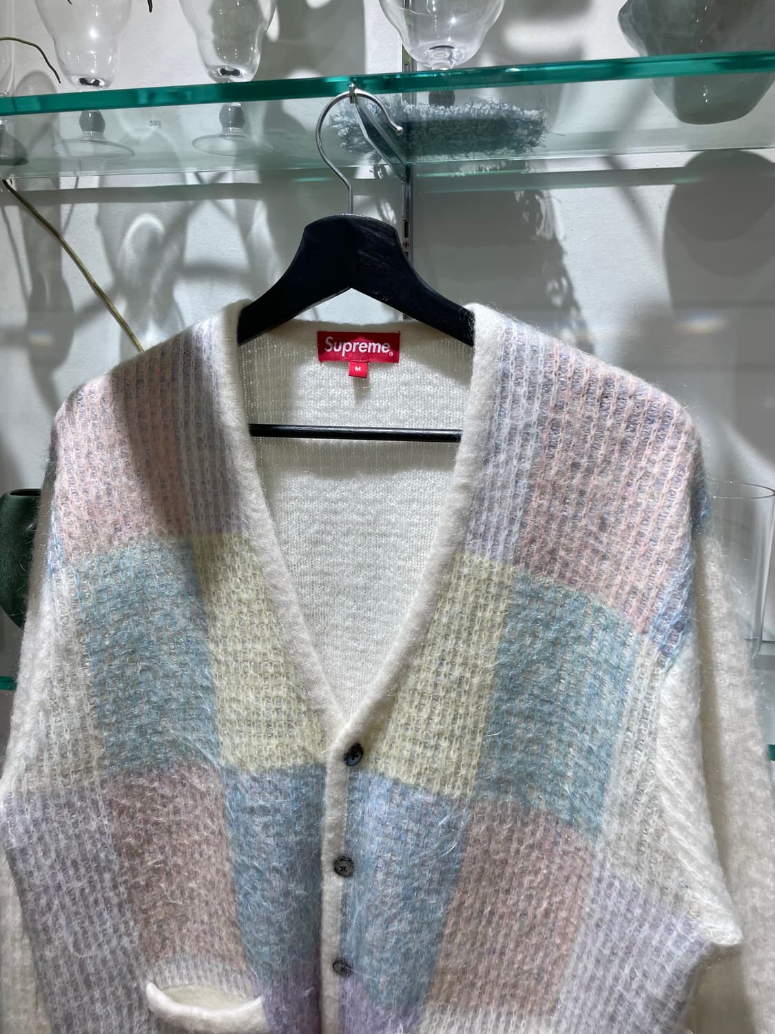 슈프림 brushed grid cardigan 상품이미지3