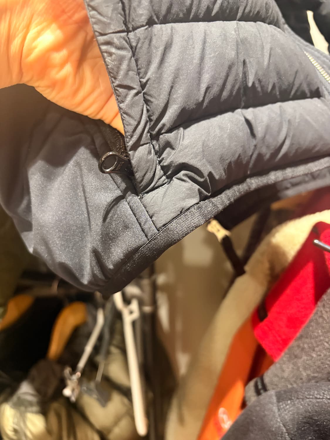 스톤 룸우븐 경량패딩 m 상품이미지9