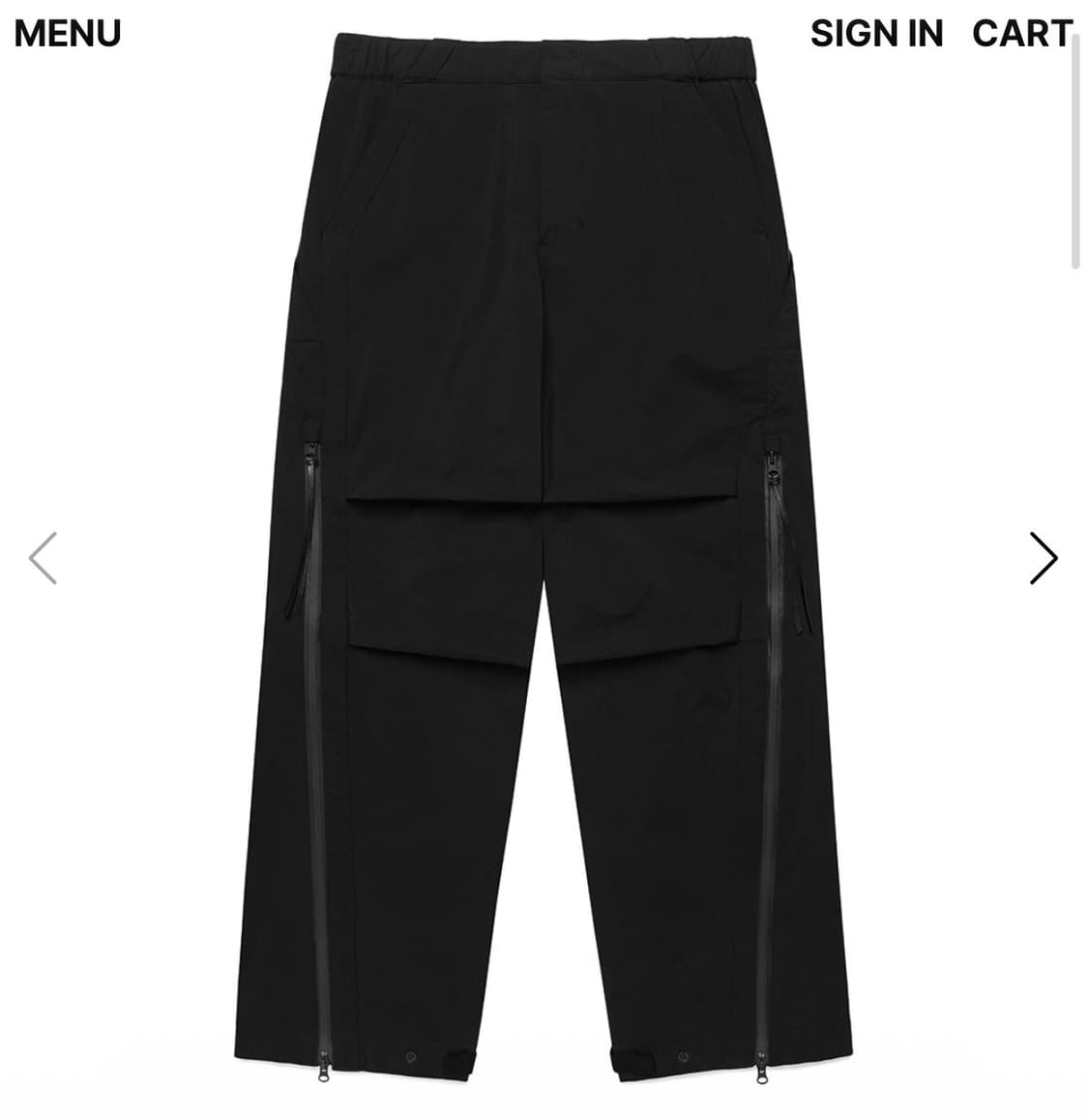 구매글)) SYMM Utility Pants (Black) 1size 상품이미지1