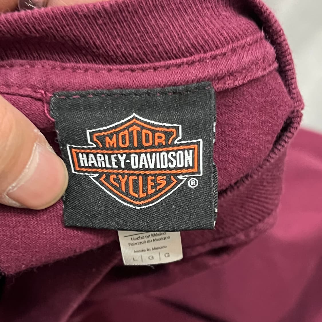  할리데이비슨 프린팅 롱슬리브 y14554 상품이미지7