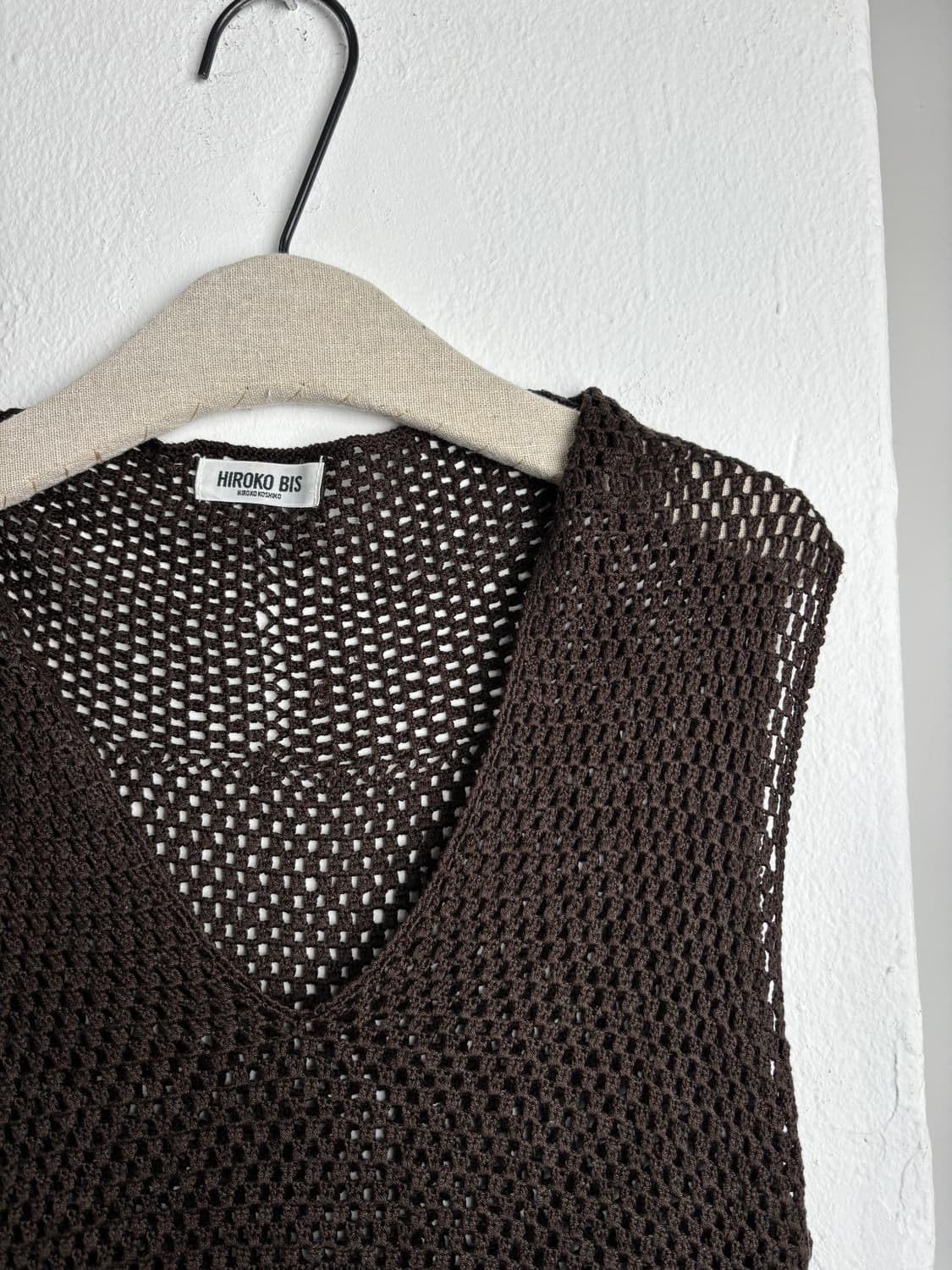 HIROKO BIS Silk 100% Knit Vest 상품이미지2