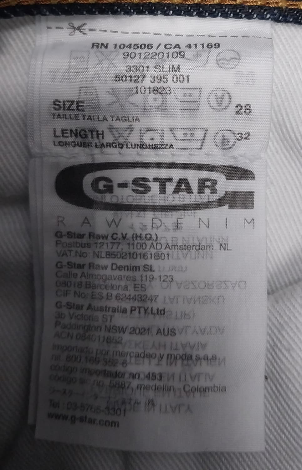 G-STAR RAW 지스타 로우 3301  데님팬츠 28사이즈 상품이미지4