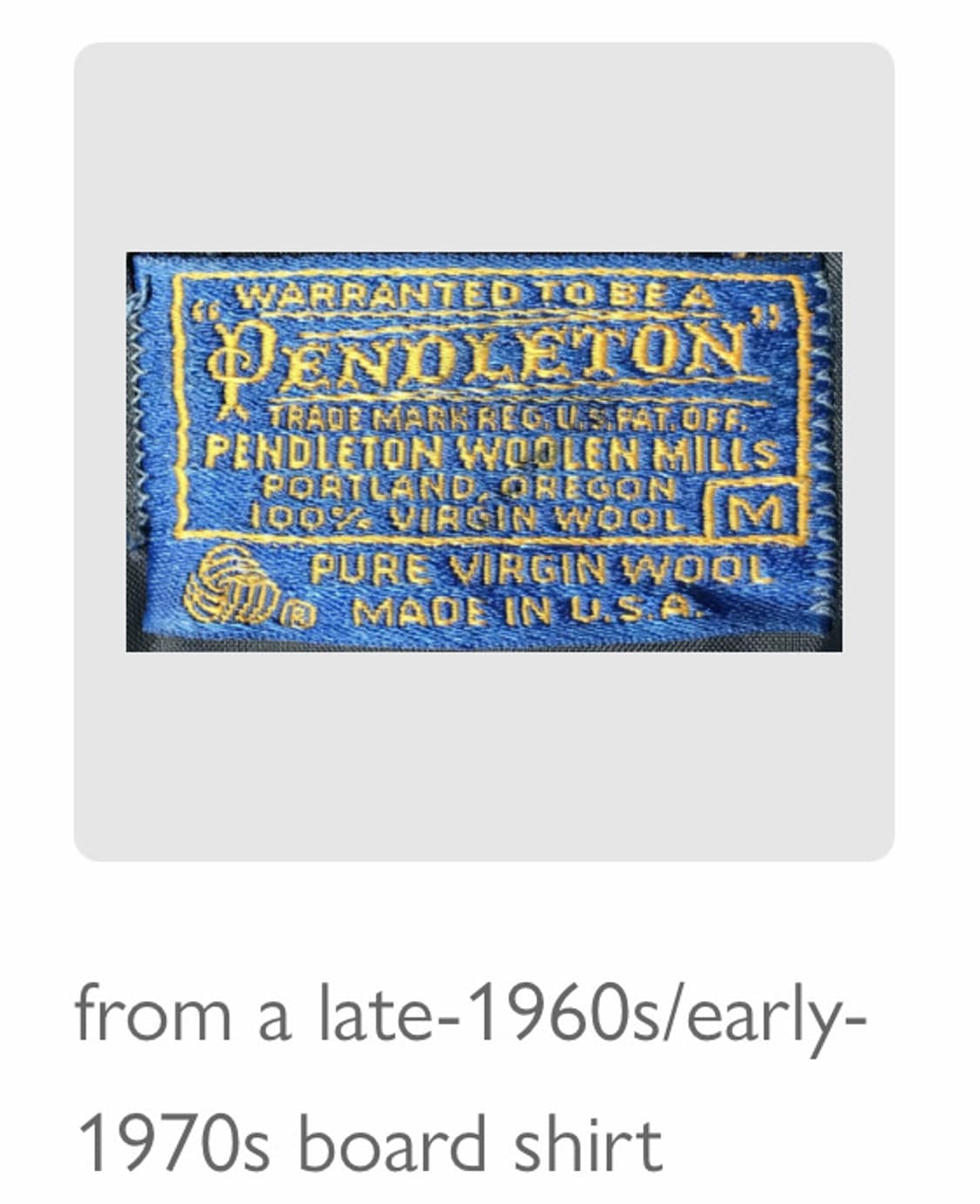 60-70’s Pendleton Lobo Virgin Wool Vest  상품이미지10