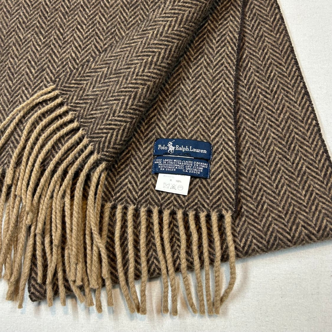 폴로 랄프로렌 울 머플러 목도리 Made in italy 상품이미지5