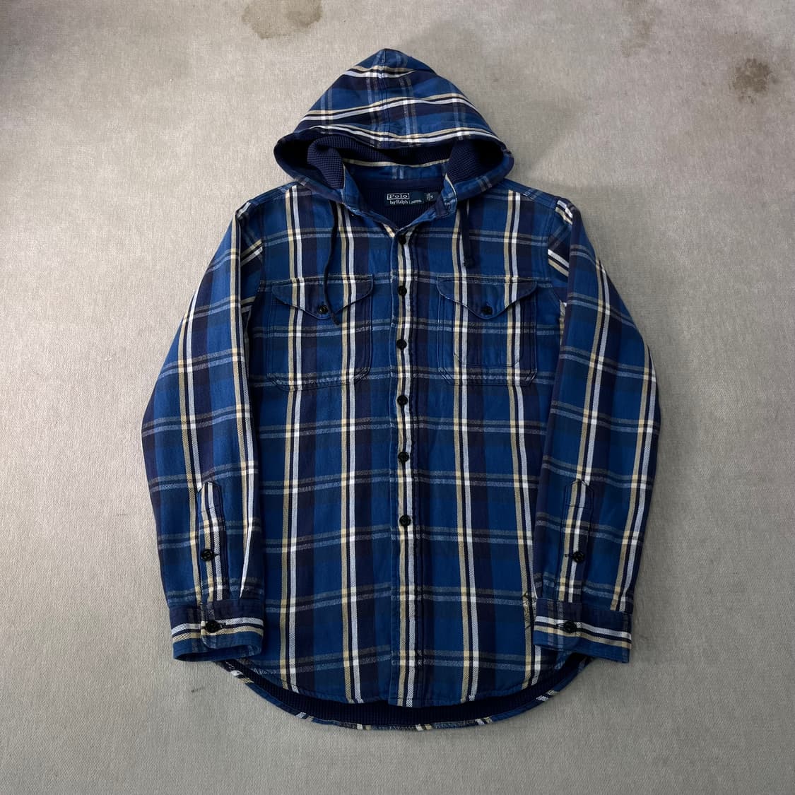 100 폴로랄프로렌 플란넬 후드 셔츠 상품이미지1
