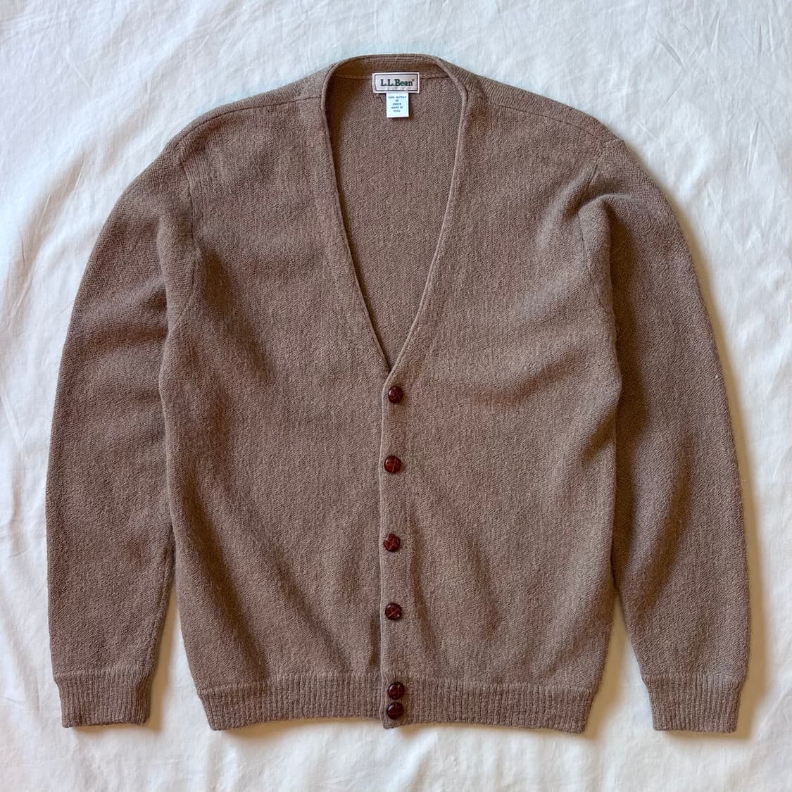 [102-105] 90s L.L.Bean 알파카 100 니트 가디건 상품이미지1