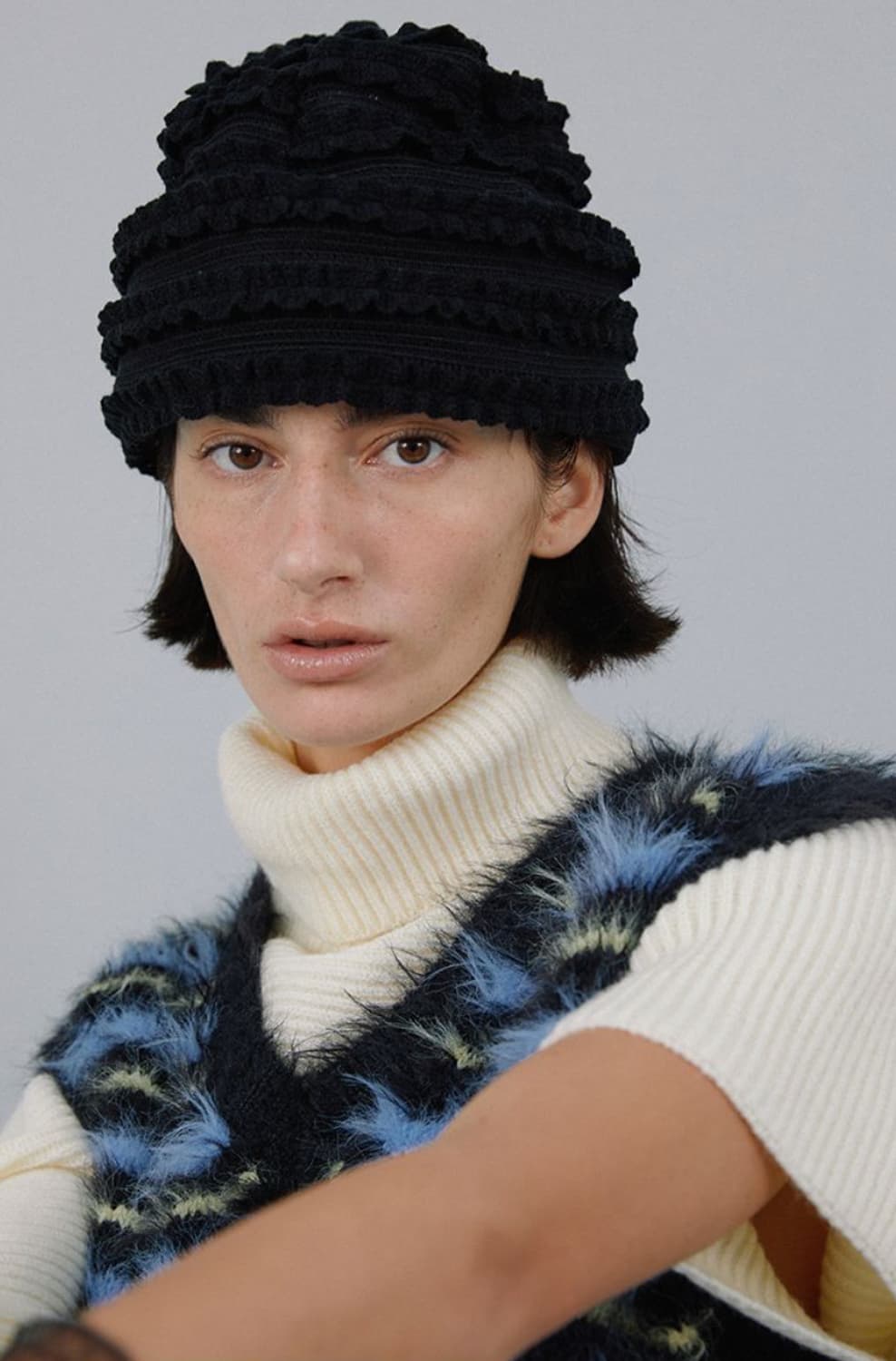 어썸니즈 Sugarloaf hat stripe Black  상품이미지1