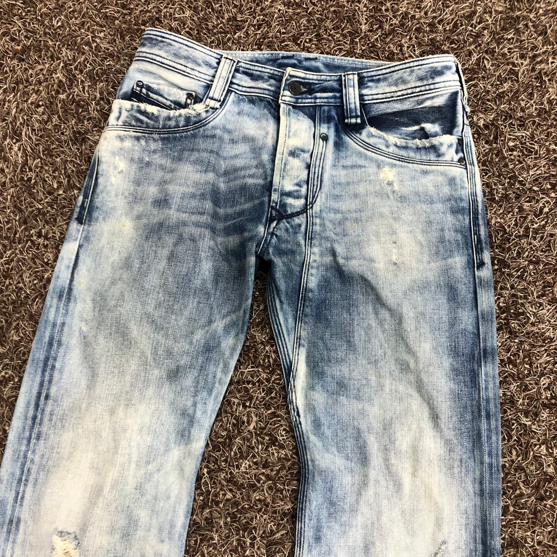 디젤 Timmen 디스 워싱 데님 팬츠 상품이미지2