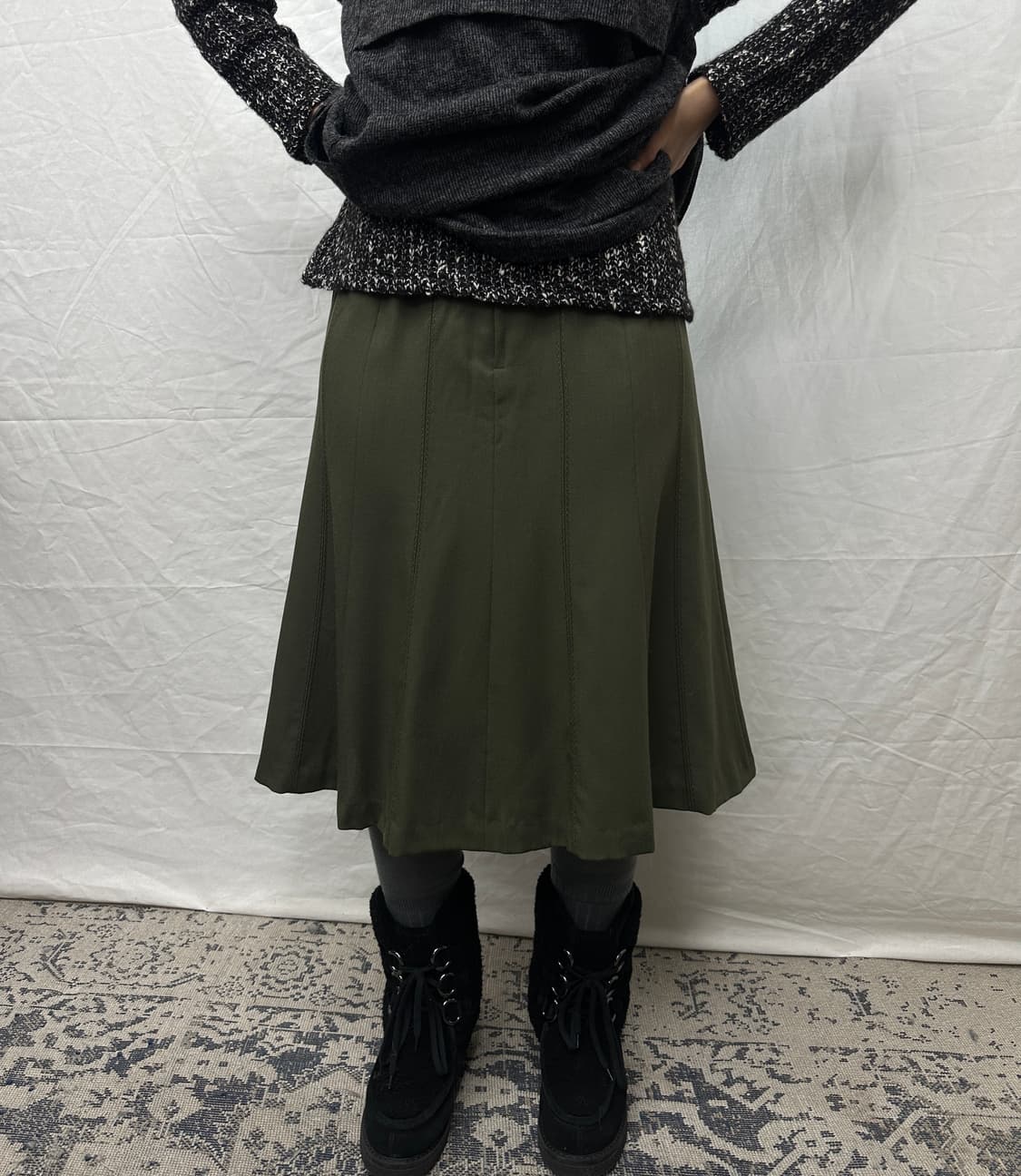 wool100% skirt 상품이미지1