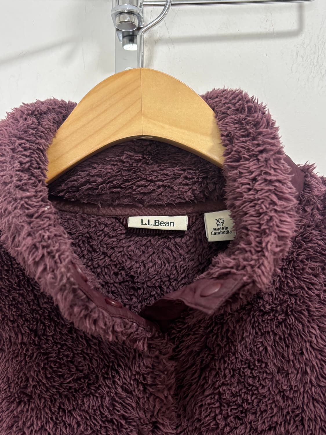 L.L.Bean 엘엘빈 자주색 플리스 풀오버 상품이미지7