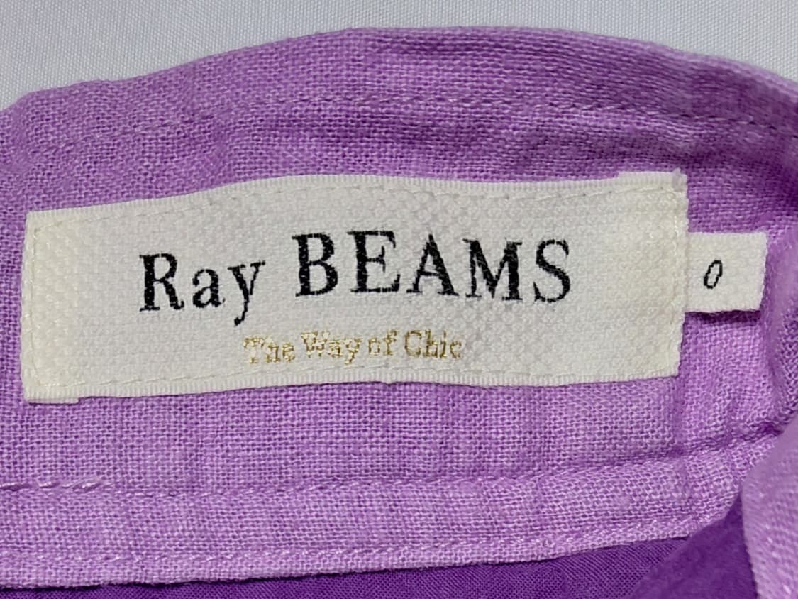 [Ray BEAMS] 린넨 혼방 버튼 랩 스커트 (라벤더/사이즈 0) 상품이미지5