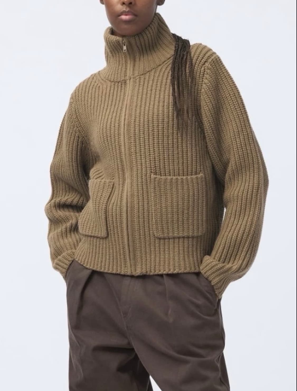 유니클로 U 램스울 블렌드 집업 재킷 상품이미지4