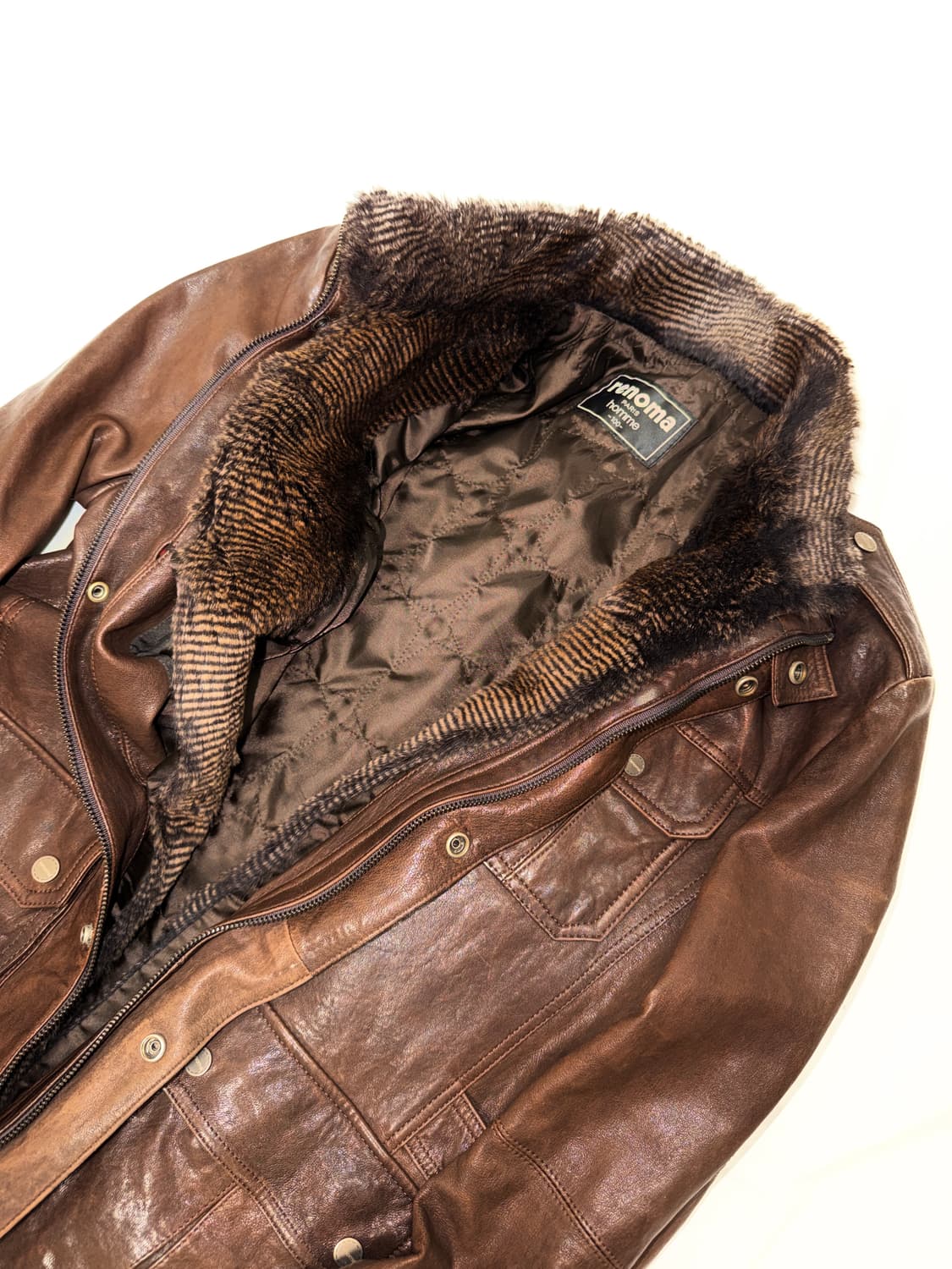 레더 사파리 자켓 상품이미지6