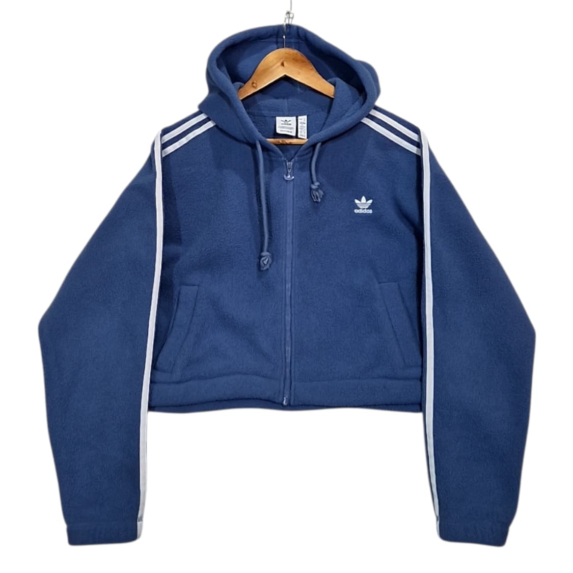 Adidas 아디다스 플리스 크롭 후드집업 상품이미지1