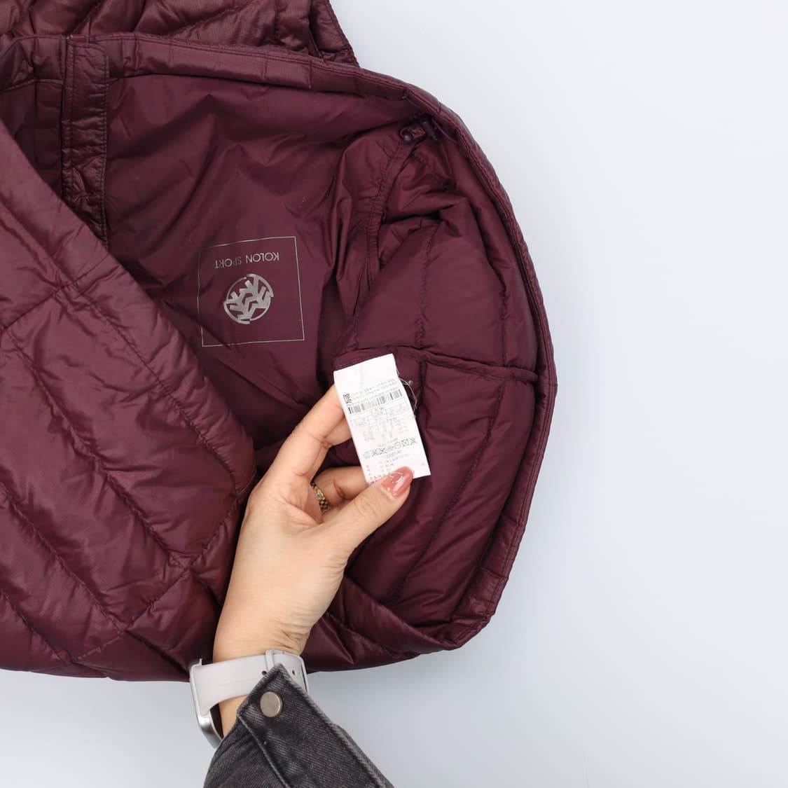 [95] 코오롱스포츠 남성 경량 덕다운 패딩조끼 0106J 상품이미지5