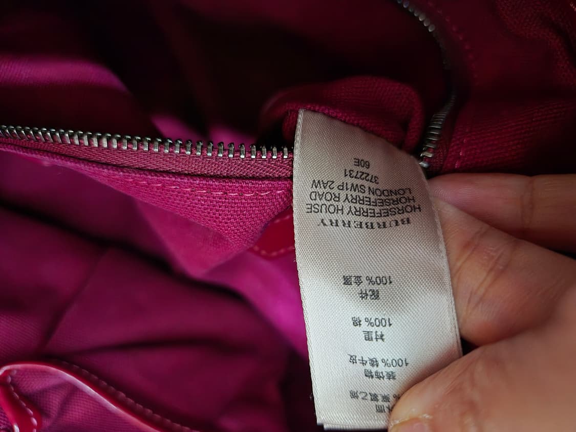 (정품) 버버리 바이올렛 PVC 노바 체크  토트백 숄더백 상품이미지10