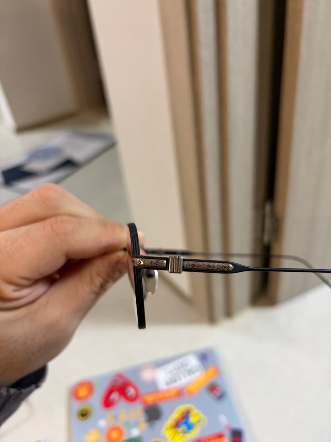 크롬하트 바질릭토리안 매트블랙 안경 상품이미지2