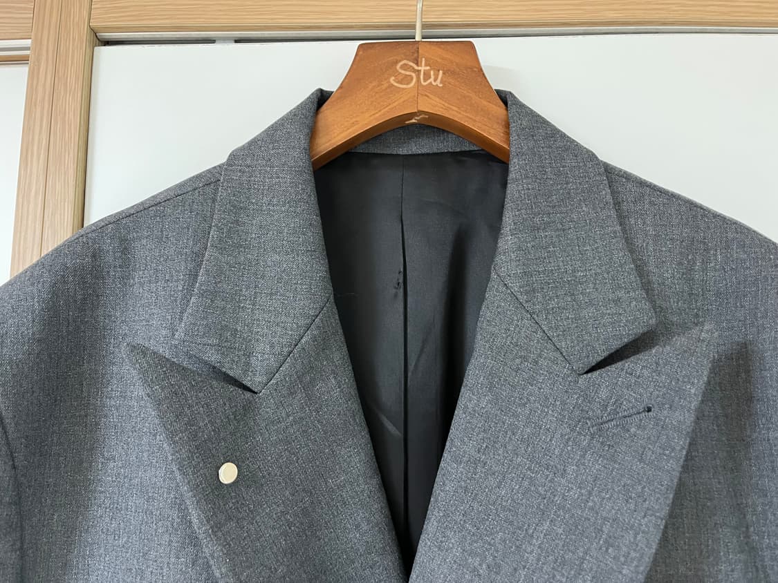 stu 에스티유 더블 블레이져 미드 그레이 상품이미지8