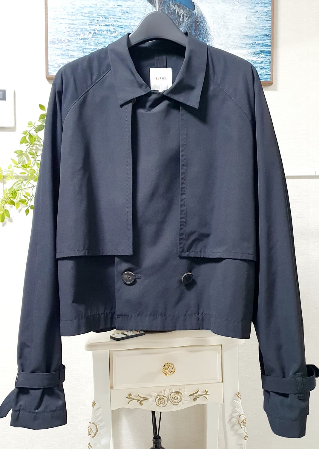 Beams 숏 트렌치 상품이미지2