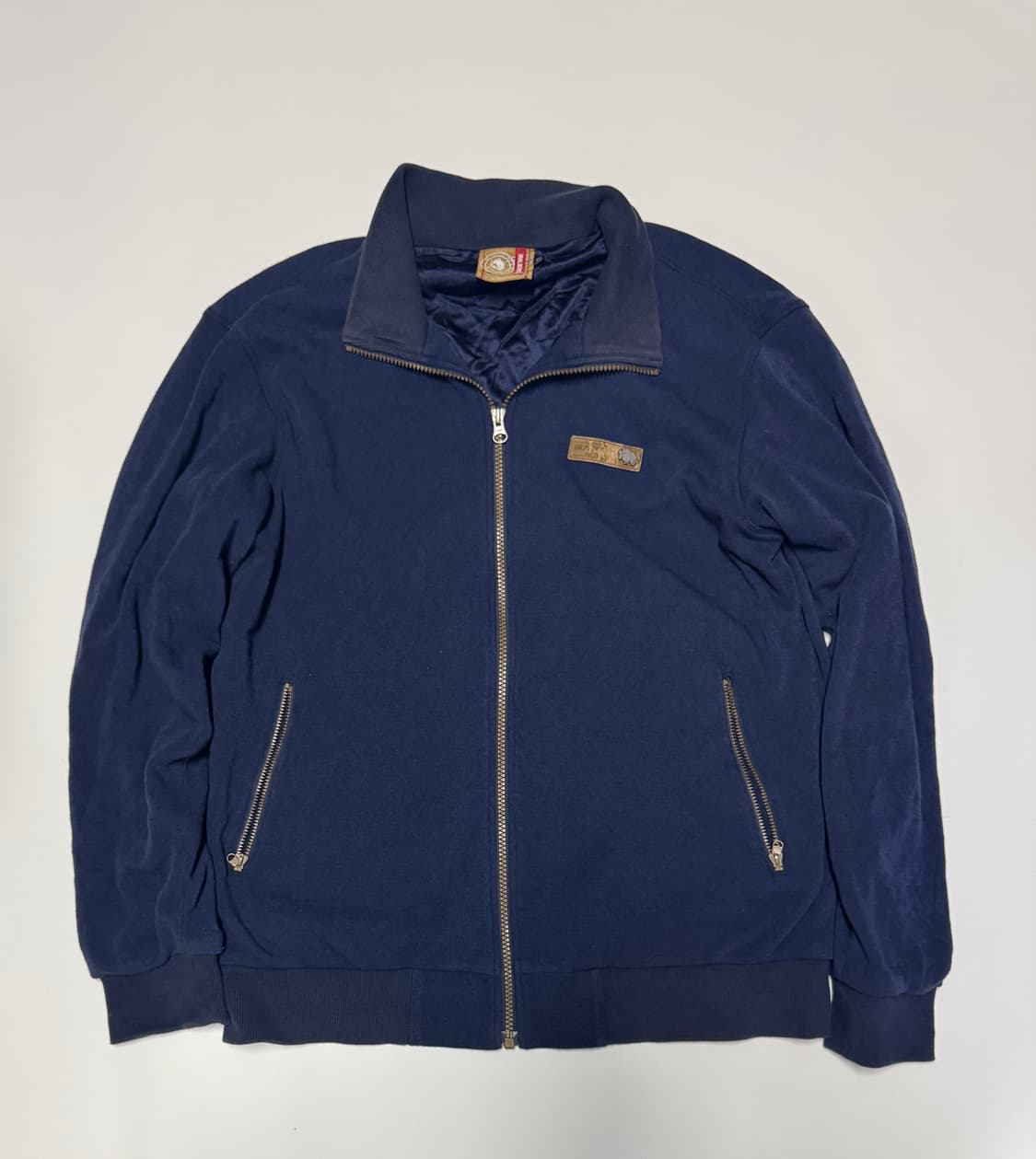 블랙야크 앙고라 방풍 니트 집업 자켓 L 네이비 상품이미지1