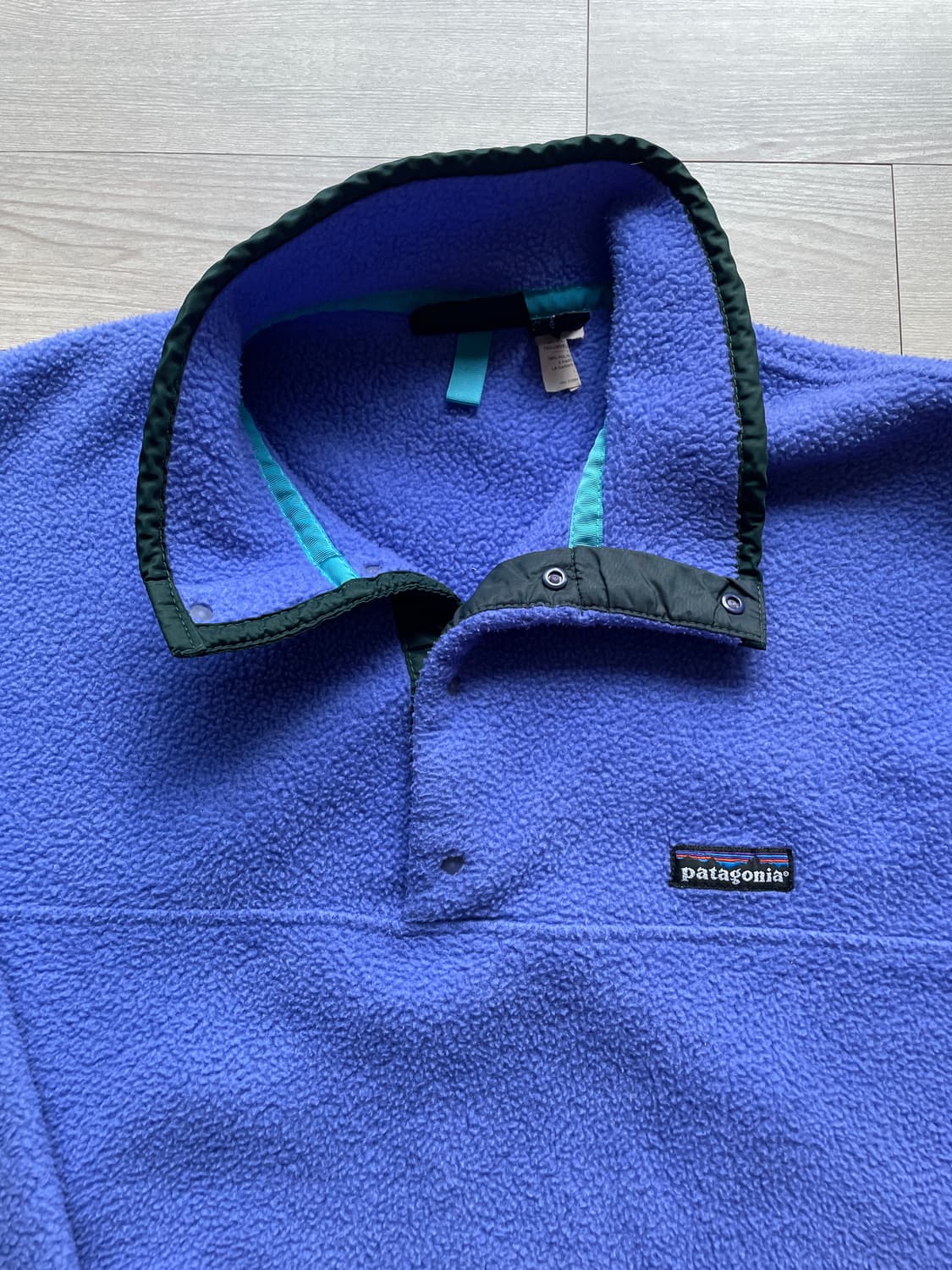 90s 파타고니아 신칠라 스노우리스 퍼플 그린 눈없산 상품이미지4