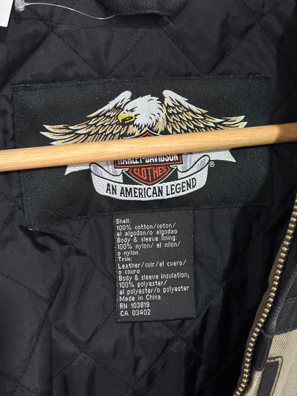 J51 할리데이비슨 투톤 캔버스 워크 자켓 상품이미지6