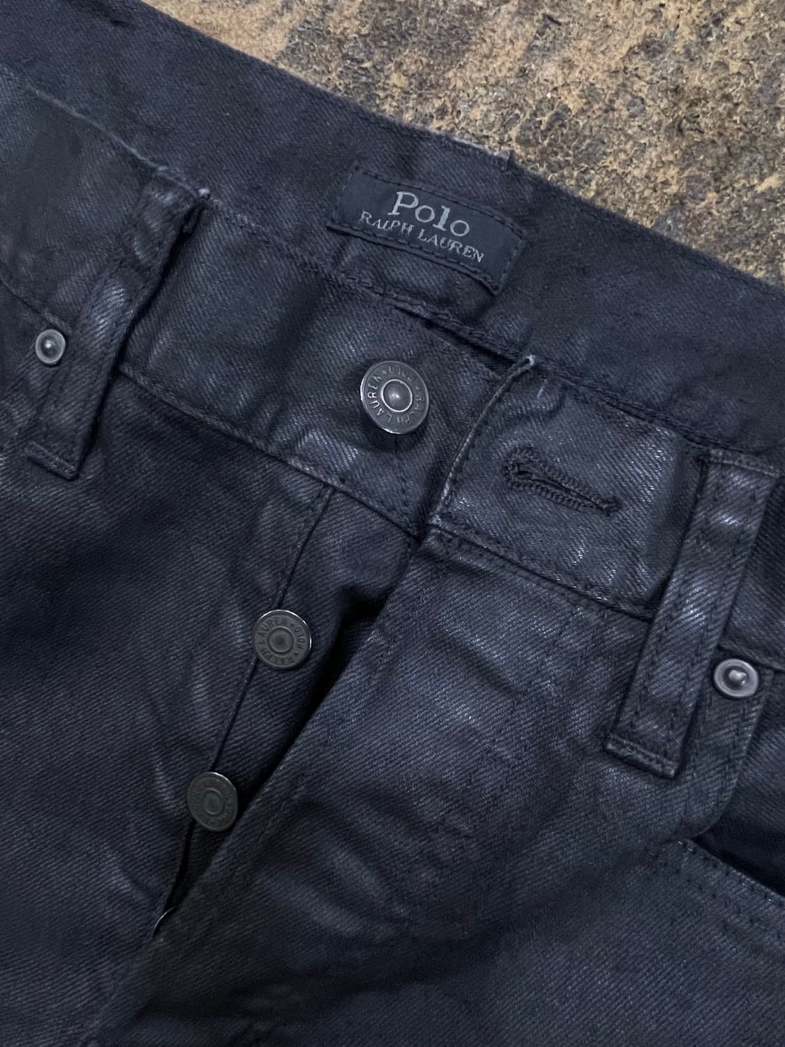 폴로랄프로렌/블랙 모토 오일왁싱팬츠 상품이미지3