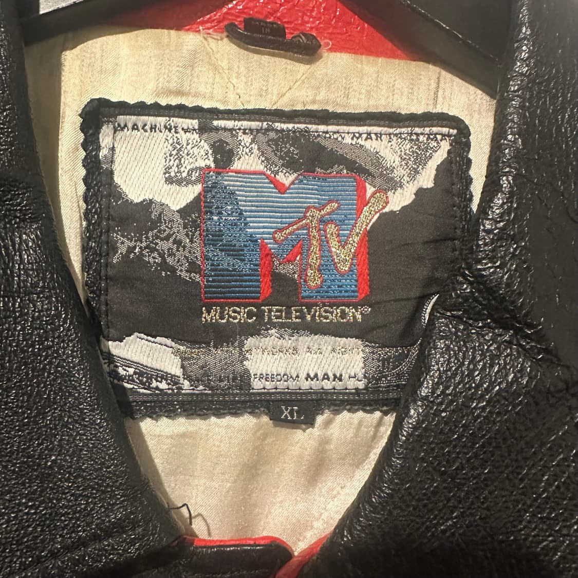 빈티지 90s M-TV 가죽 자켓  상품이미지3