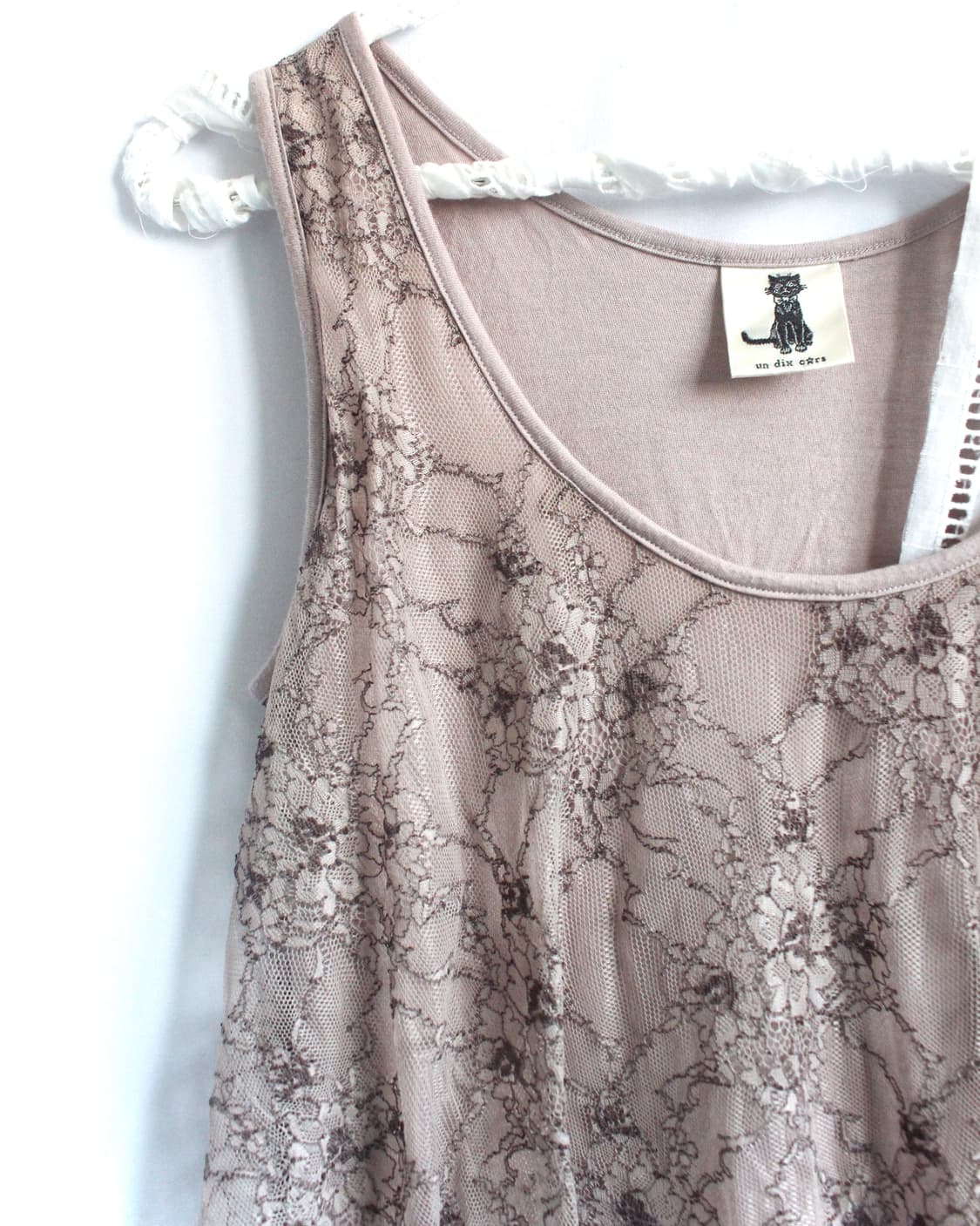 sheer organza layered Apricot camisole 상품이미지2