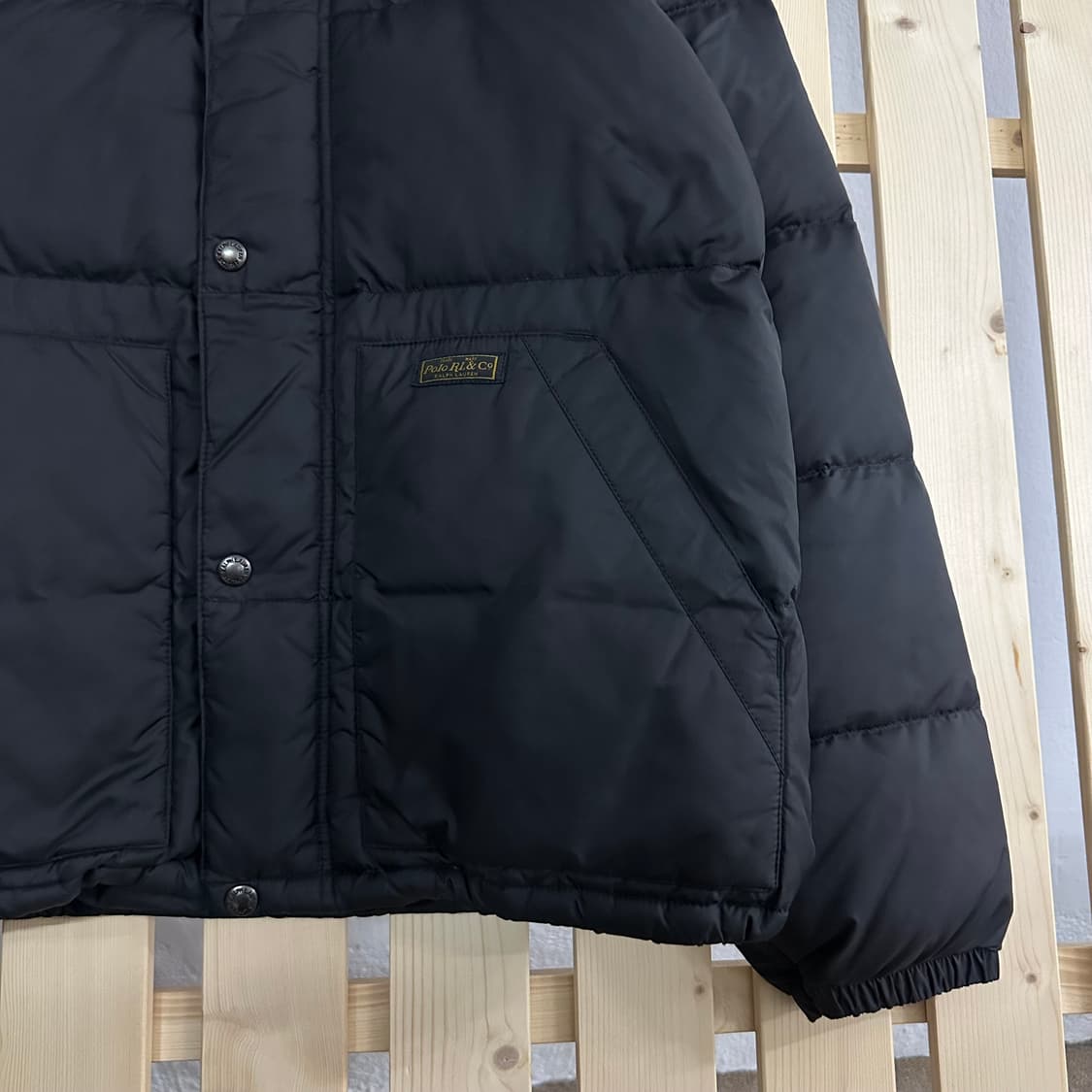 (M) 폴로 랄프로렌 블랙 덕다운 푸퍼 패딩 상품이미지4