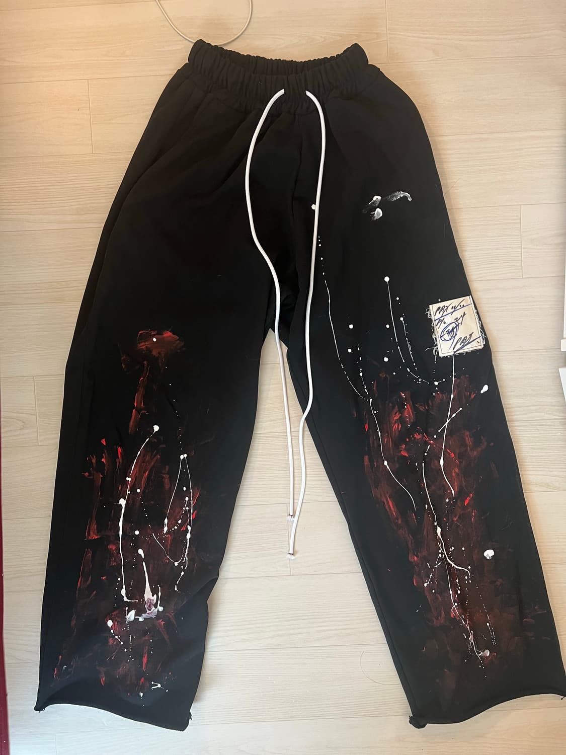 [PAX00100] PAINTED OVERSIZED SWEATPANTS 상품이미지4