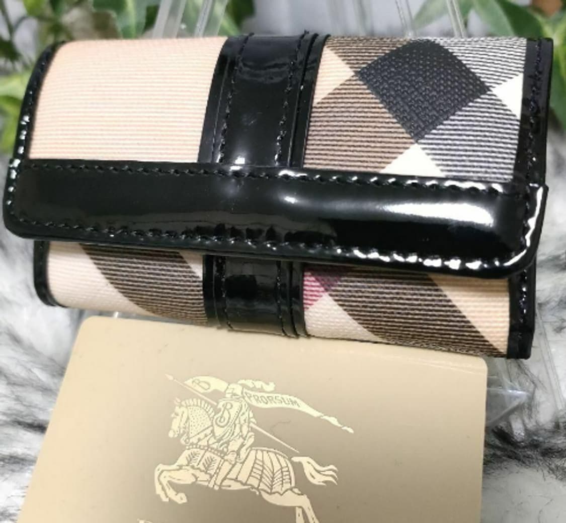 [정품] 버버리 하우스 체크 페이던트 레더 컨티넨탈 장지갑 상품이미지2