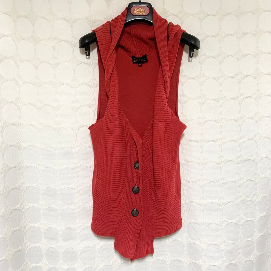 비비안 웨스트우드 레드 니트 슬리브리스 상품이미지4